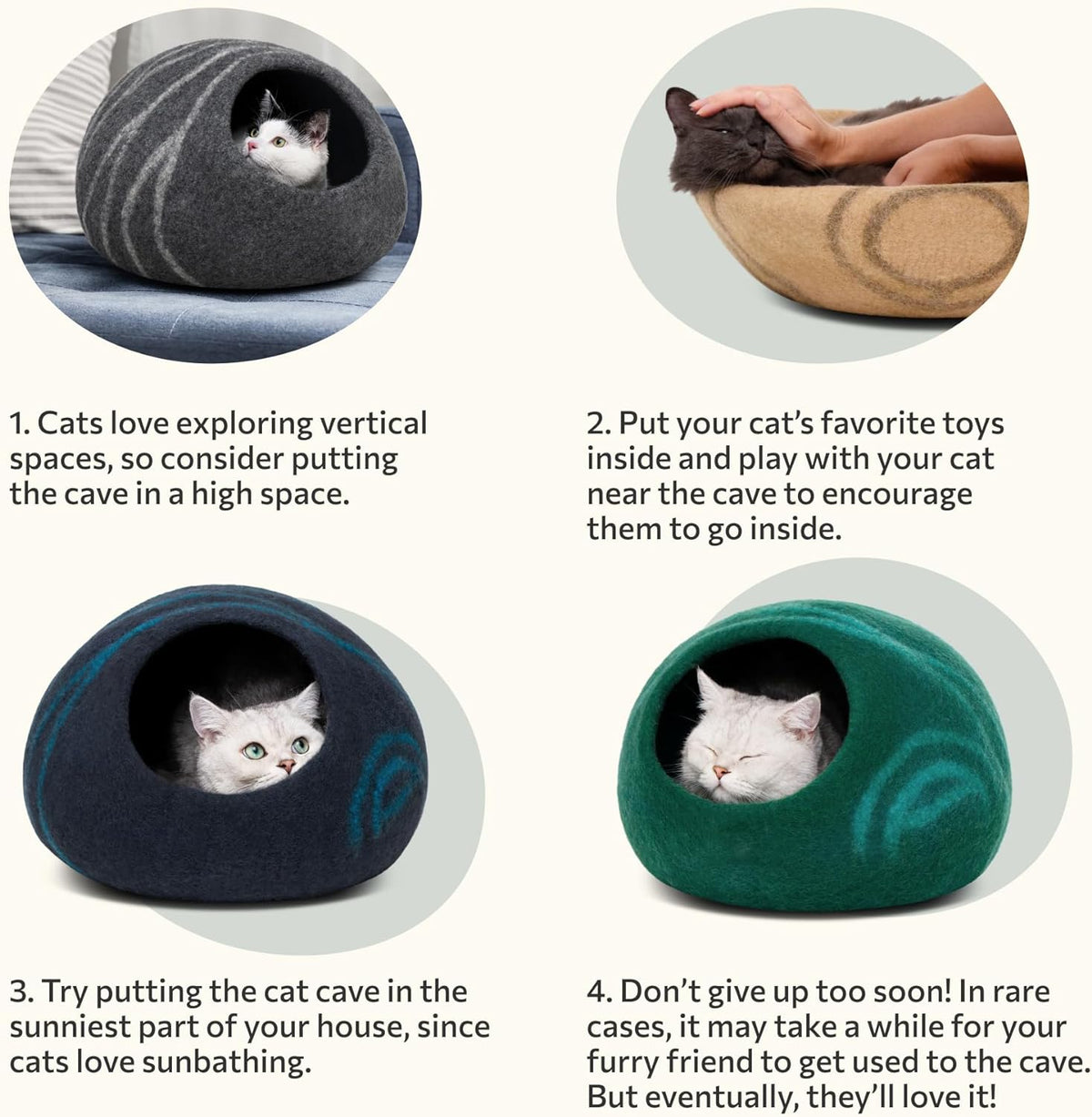 Premium Felt Cat Cave