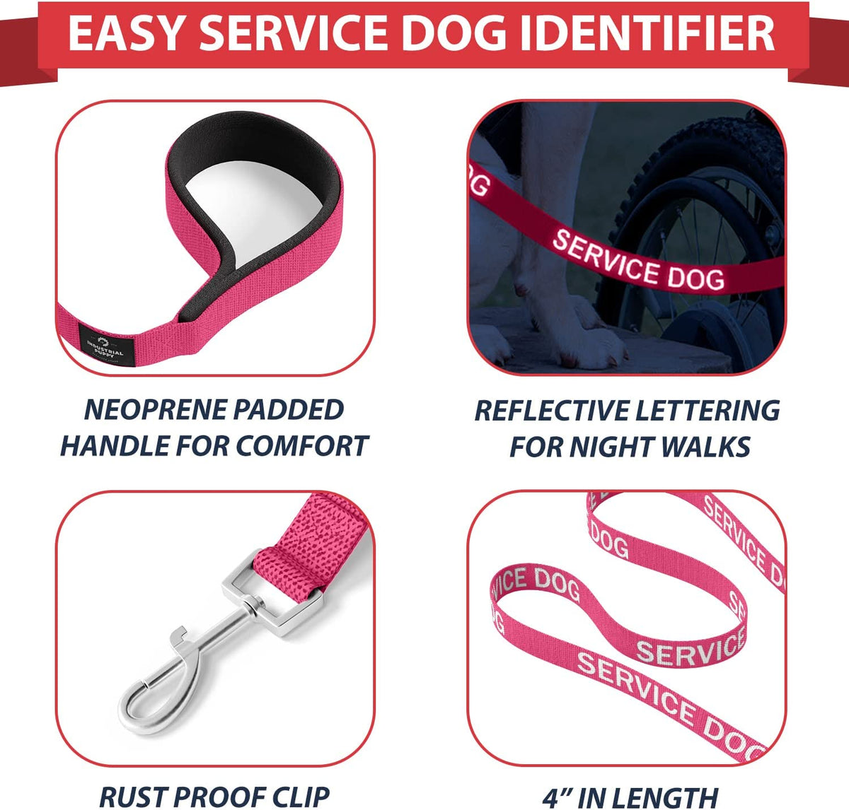 Service Dog Vest + Leash Set