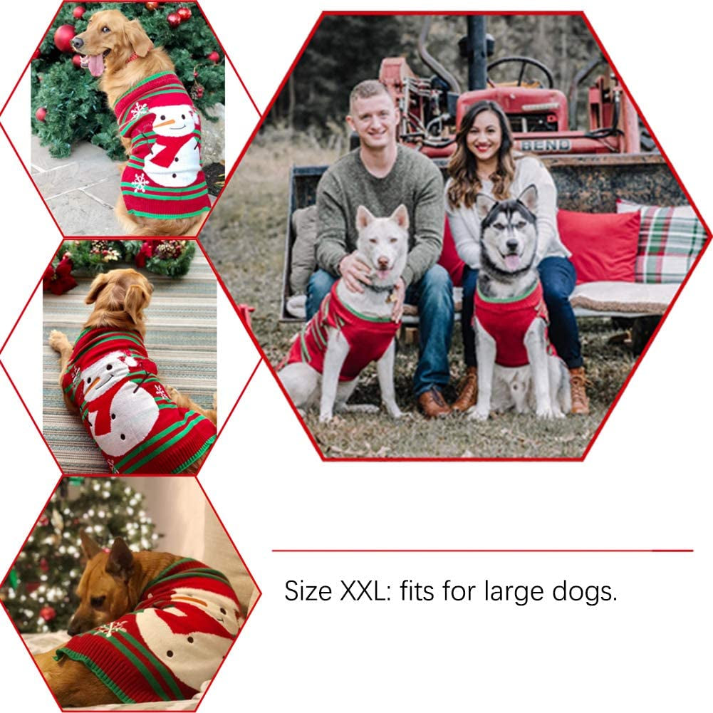 Dog Snowman Sweater, Xmas Sweater for Small Dog/Cat