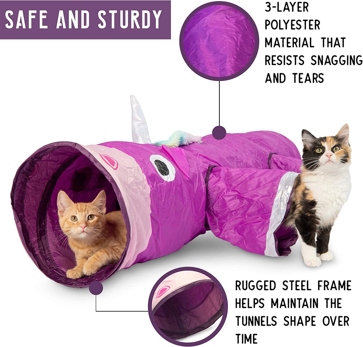 Multi-Cat Tunnel W/ Toy