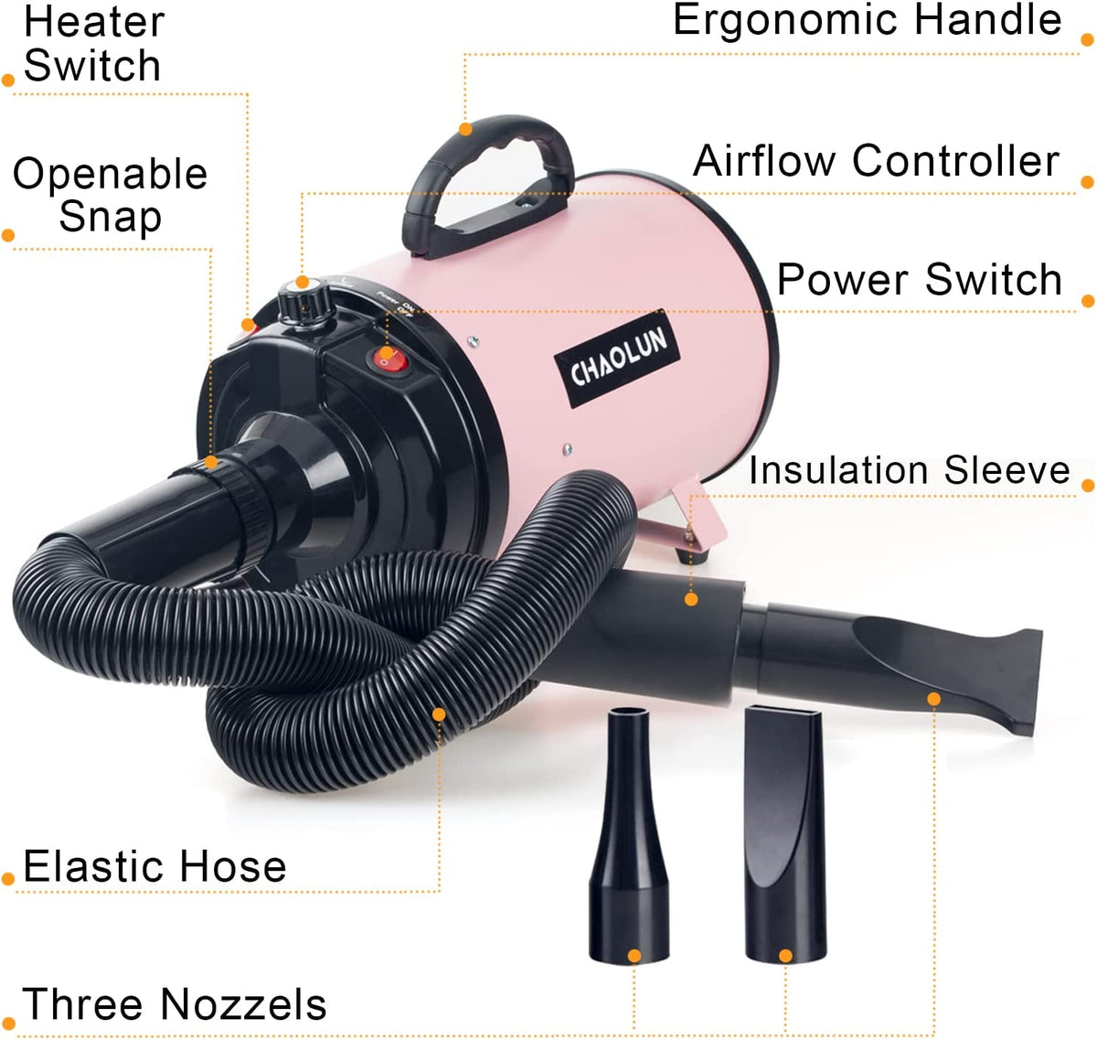 High-Velocity Pet Grooming Hair Dryer