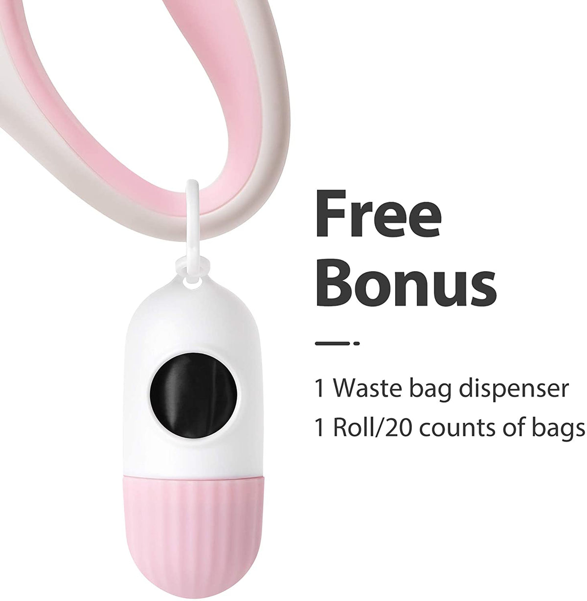 Retractable Dog Leash XS 10Ft W/ Dispenser & Poop Bags