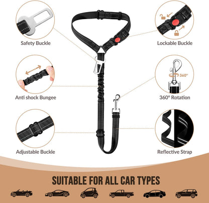 2-Pack Dog Car Seat Belt