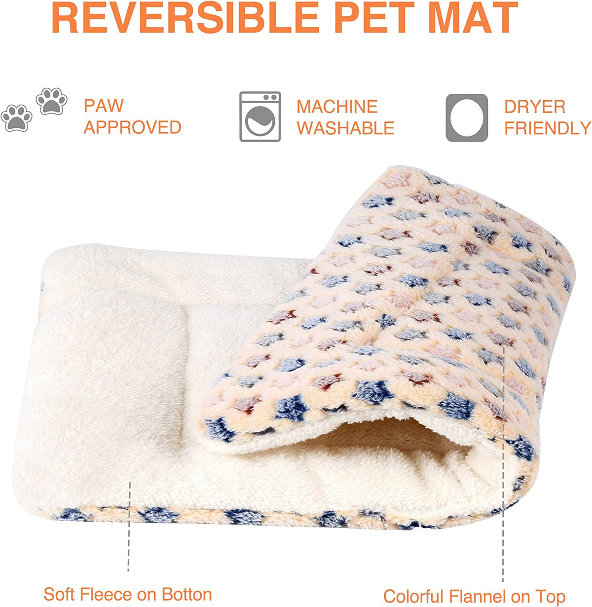 Star-Print Dog Crate Pad