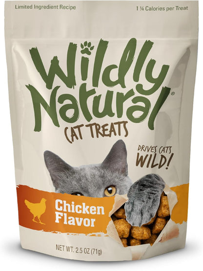 Cat Treats, Low Calorie, No Grains, 2.5Oz