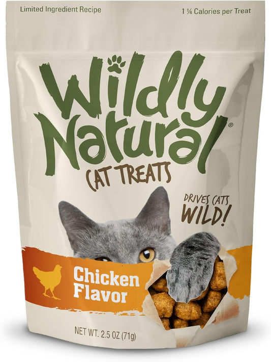 Cat Treats, Low Calorie, No Grains, 2.5Oz