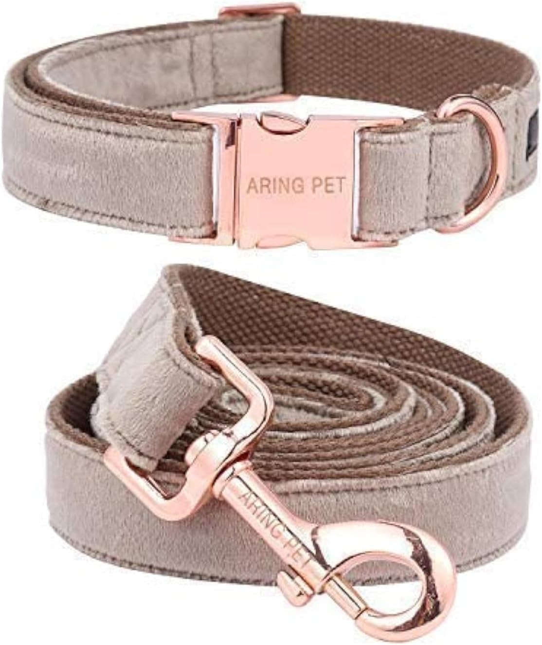 Velvet Collar & Leash Set