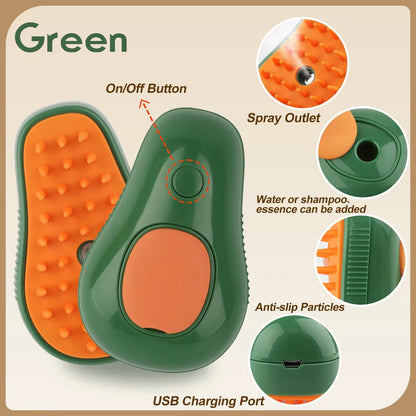3-In-1 Electric Steam Grooming Brush