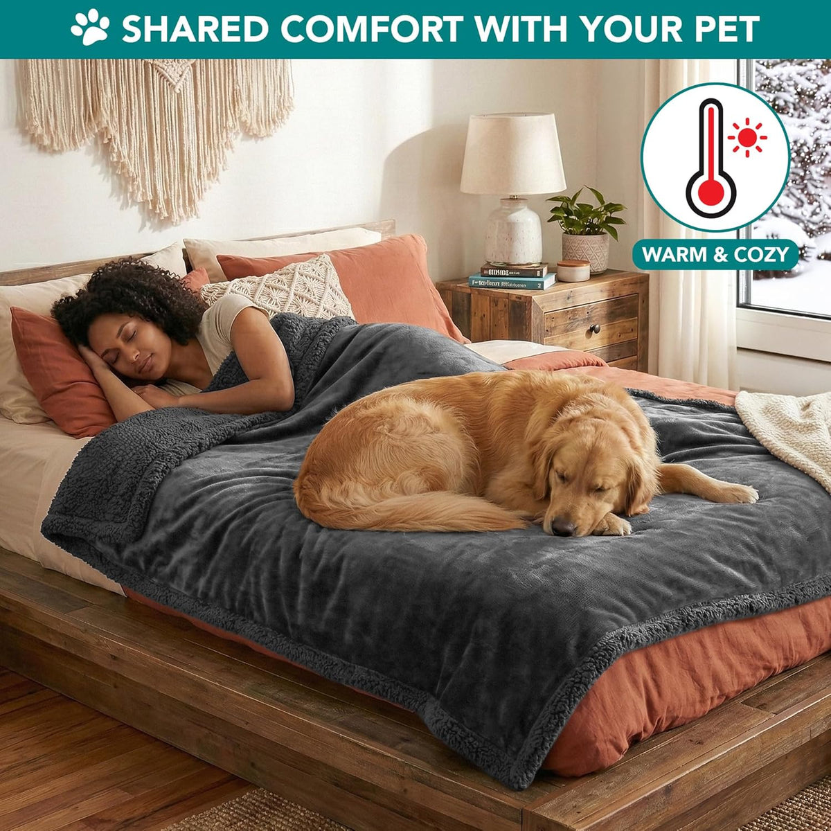 Sherpa Fleece Pet Blanket