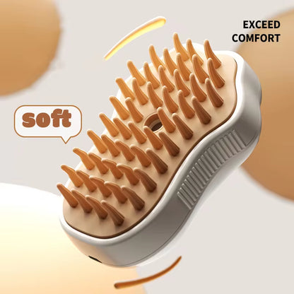 3-In-1 Electric Steam Grooming Brush