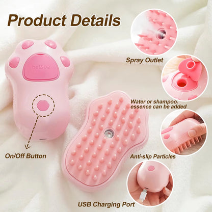 3-In-1 Electric Steam Grooming Brush