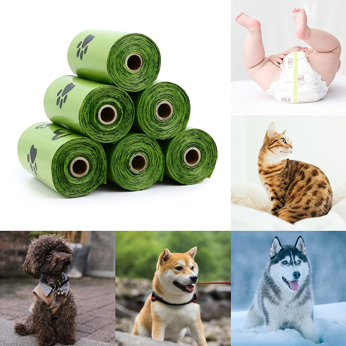 Dog Poop Bags 280 Counts, Extra Thick Leak-Proof, Scented