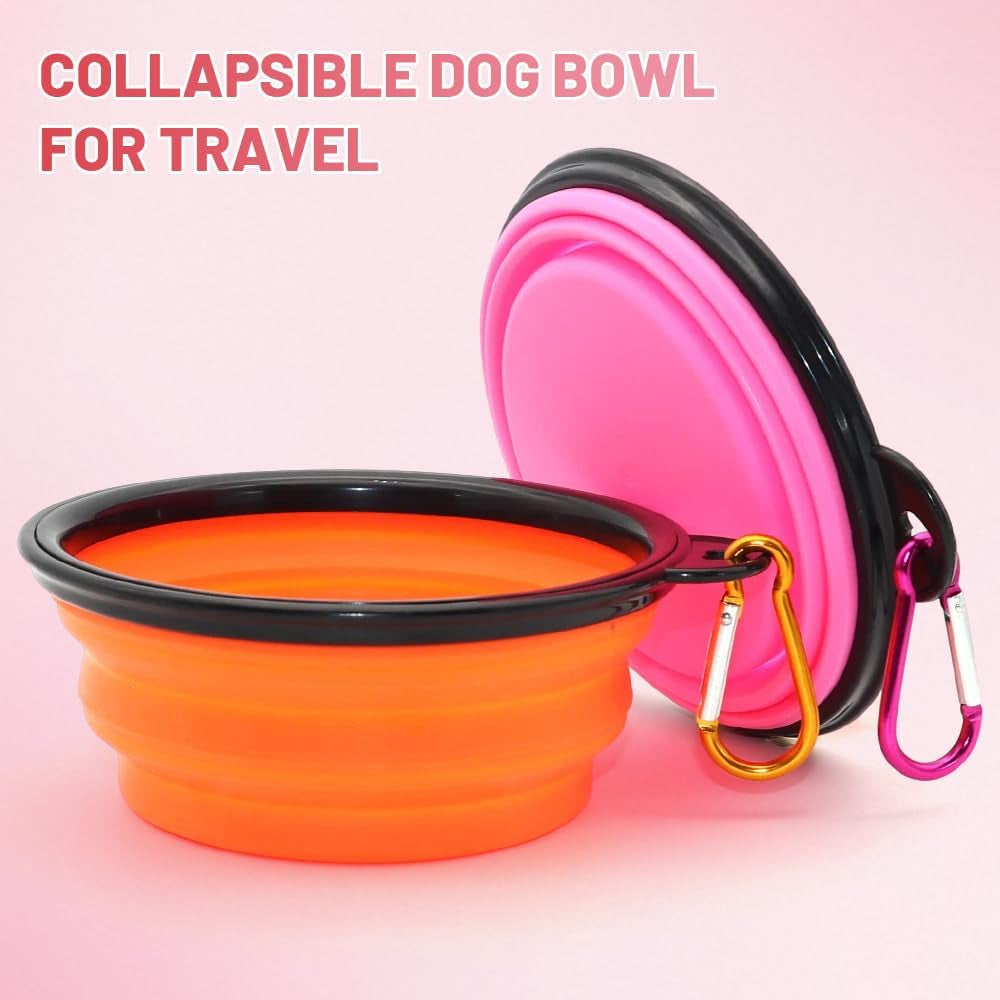 2-Pack Collapsible Travel Bowls