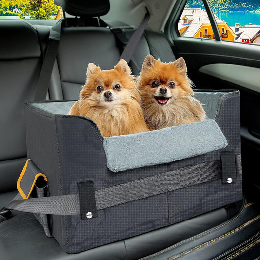 Dog Car Seat for Small Dogs, Elevated Booster Seat Carrier