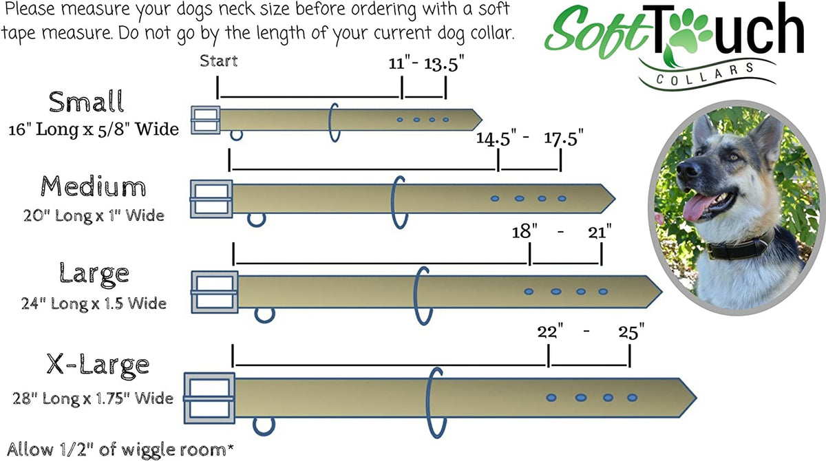 Padded Leather Dog Collar