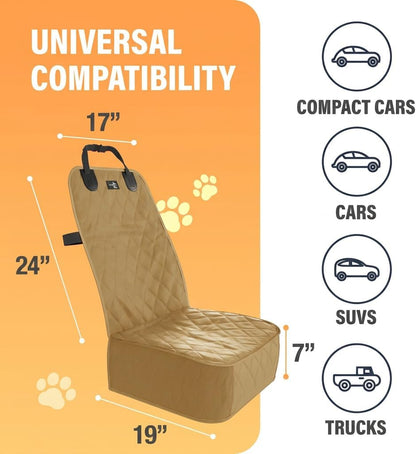 Dog Car Seat Cover, Waterproof Front Seat Protector