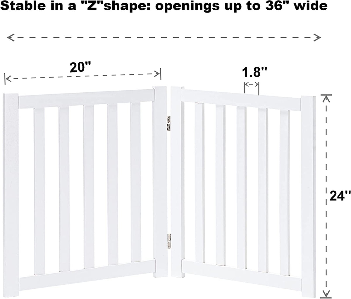 Solid Wood Freestanding Pet Gate