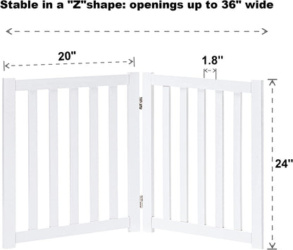 Solid Wood Freestanding Pet Gate