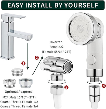 Sink Faucet Sprayer Attachment, Dog Bathing Hose Set