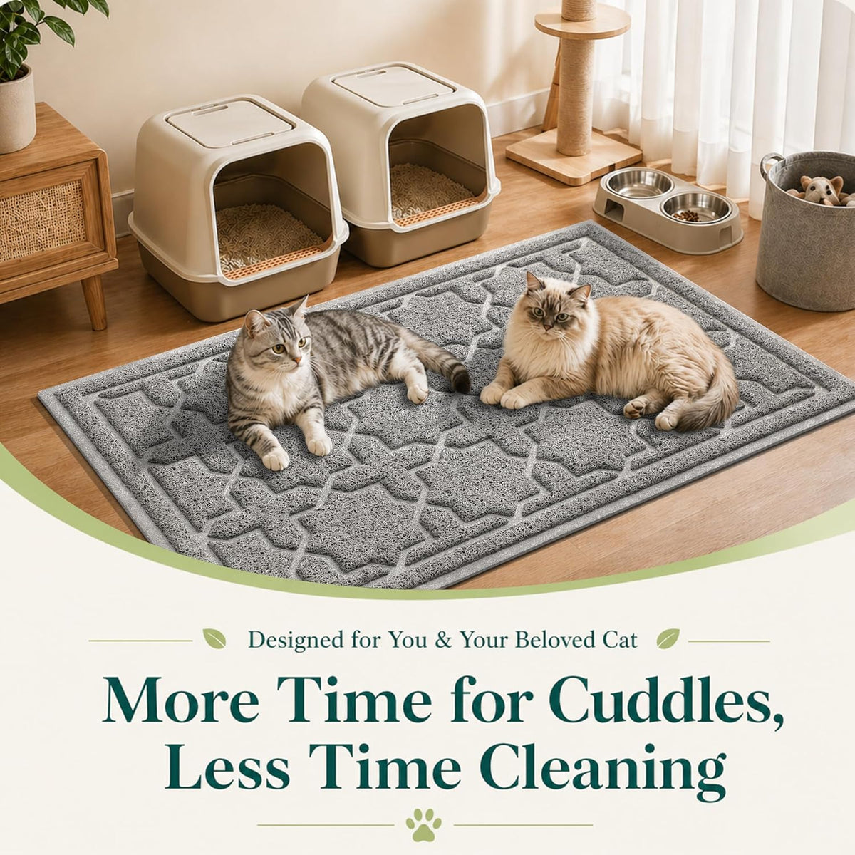 Waterproof Cat Litter Trapping Mat