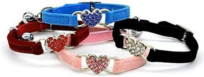 Velvet Cat Collar W/ Bell