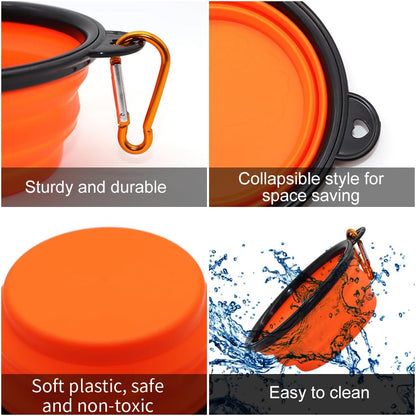 2-Pack Collapsible Travel Bowls