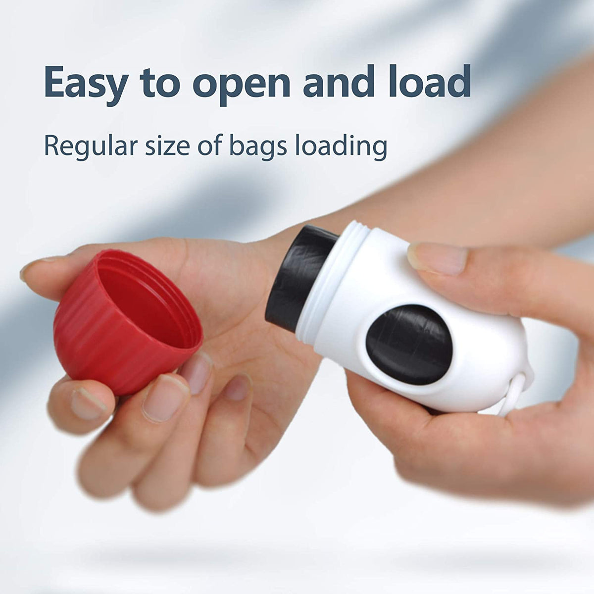 Retractable Dog Leash M 16Ft W/ Dispenser & Poop Bags