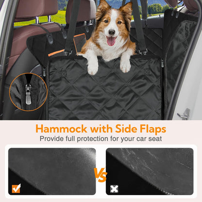 Dog Car Seat Cover for Back Seat, Heavy Duty Waterproof Hammock