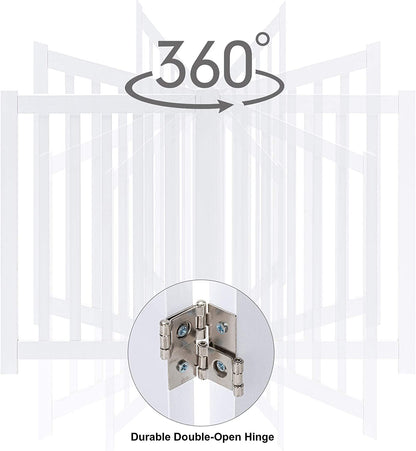 Solid Wood Freestanding Pet Gate