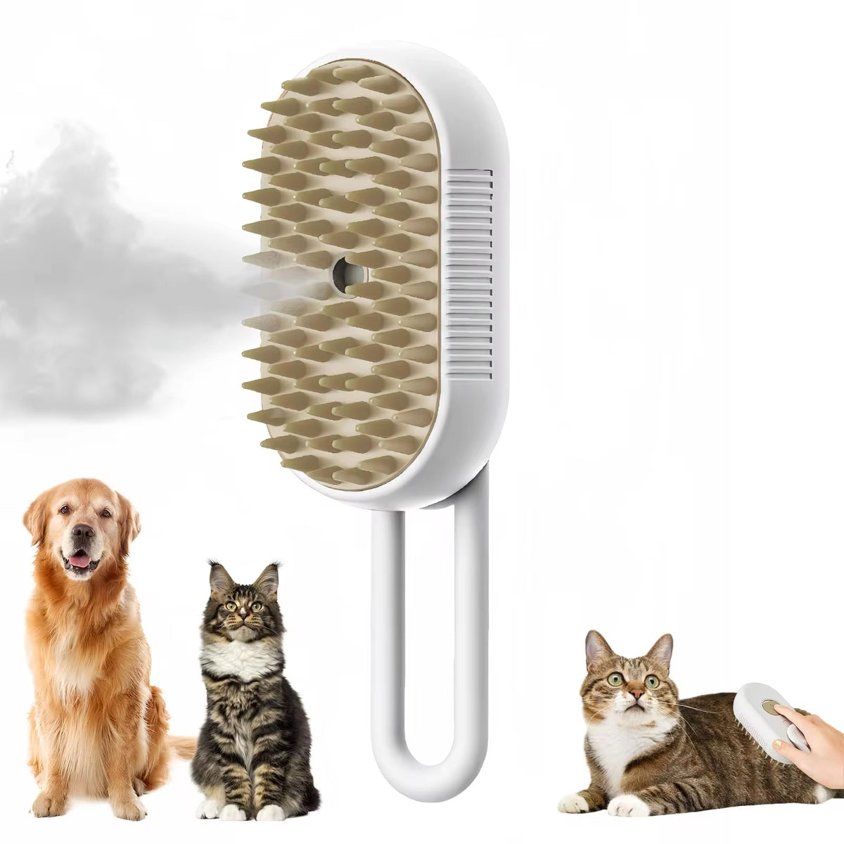 3-In-1 Electric Steam Grooming Brush