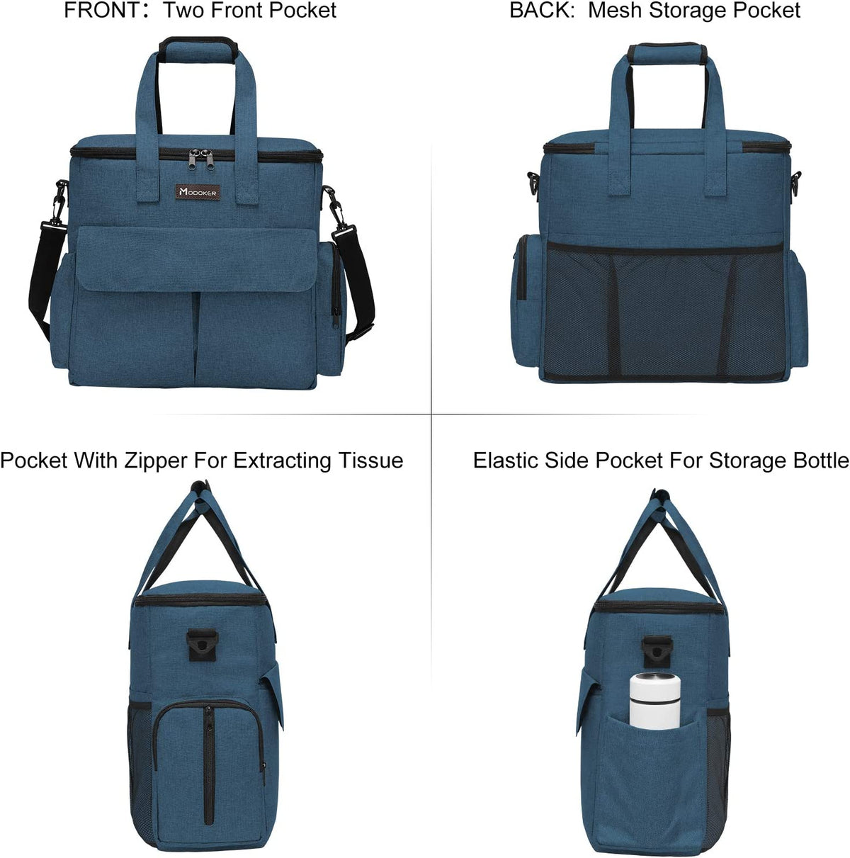 Dog & Cat Travel Bag, Airline Approved Tote W/ Bowls