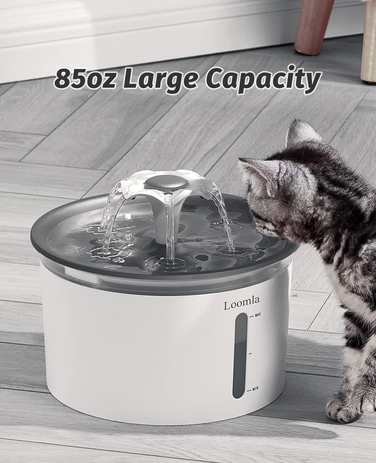 Cat Water Fountain 85Oz, Automatic Dispenser W/ LED Lights