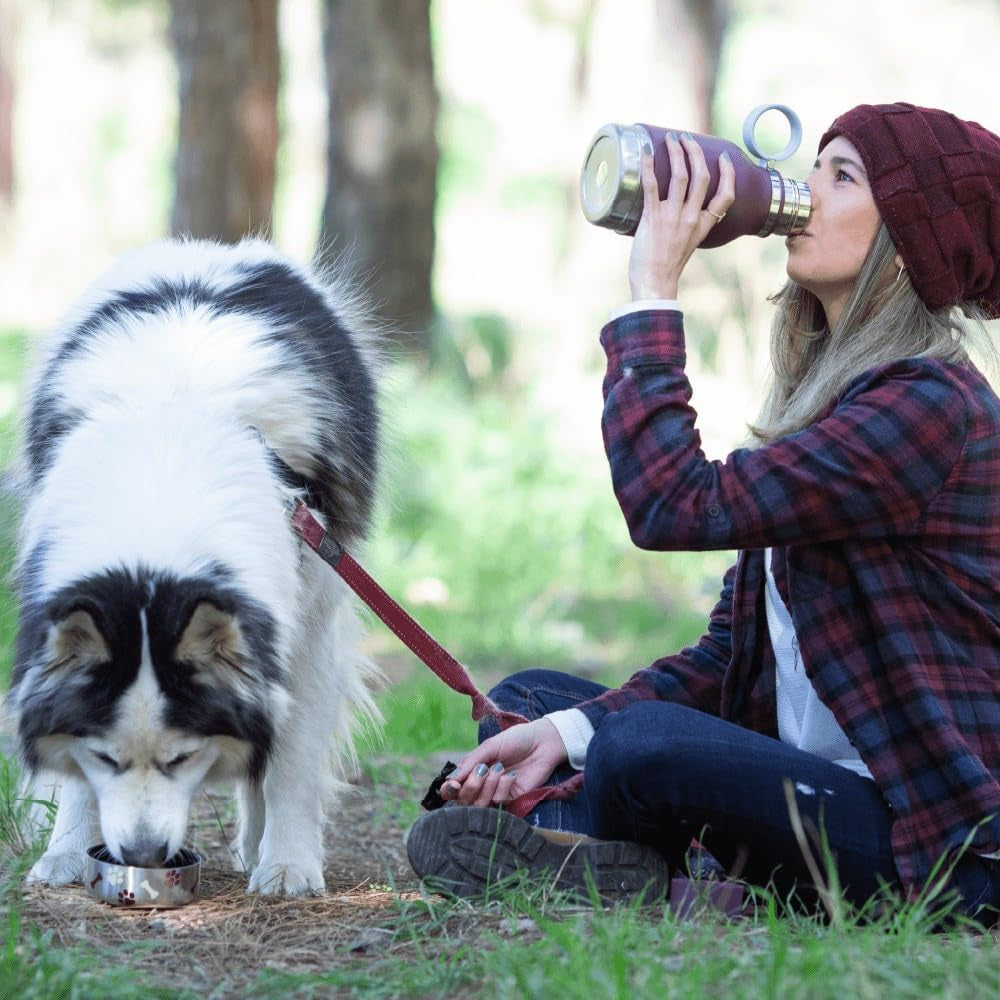 Buddy Bottle, Insulated Water Bottle W/ Dog Bowl