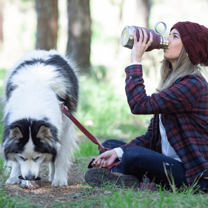 Buddy Bottle, Insulated Water Bottle W/ Dog Bowl