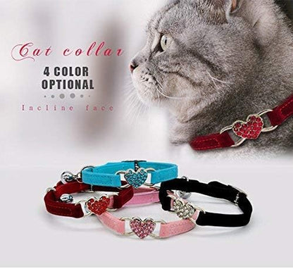 Velvet Cat Collar W/ Bell
