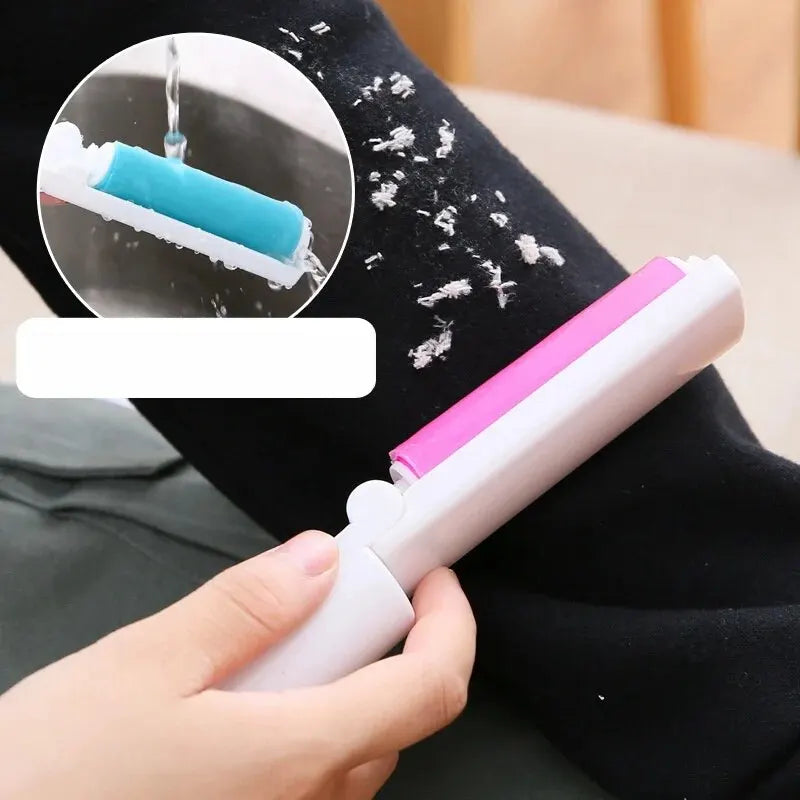 Foldable Washable Hair Collector Clothes Hair Remover Hair Removal Brush Sticky Hair Roller Rolling Brush Lint Roller Dust Colle