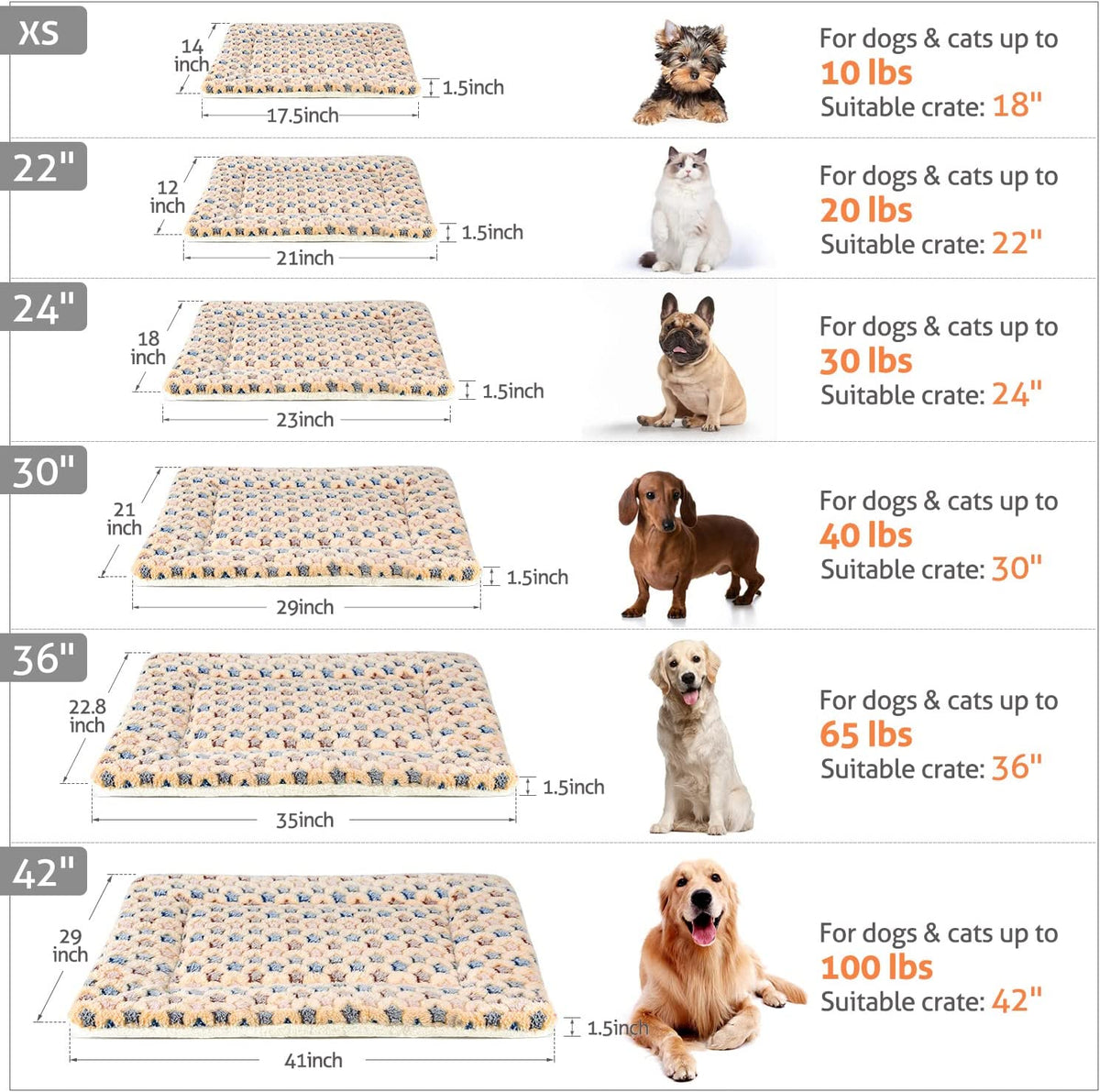 Star-Print Dog Crate Pad