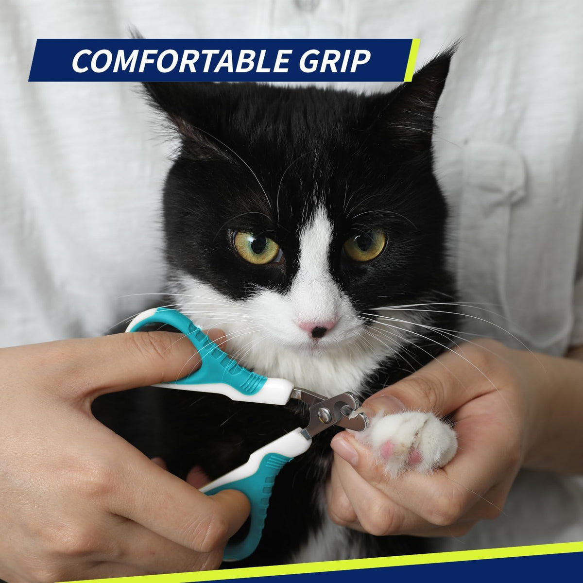 Pet Nail Clippers, Professional Bended Scissor Trimmer