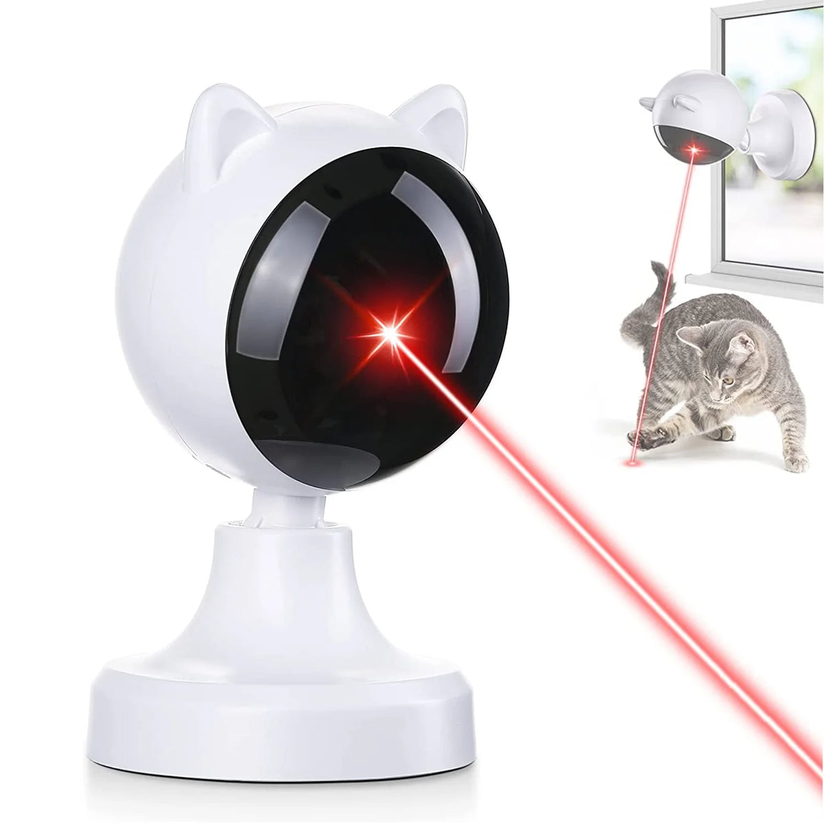 Automatic Cat Laser Toy, Interactive for Indoor Cats