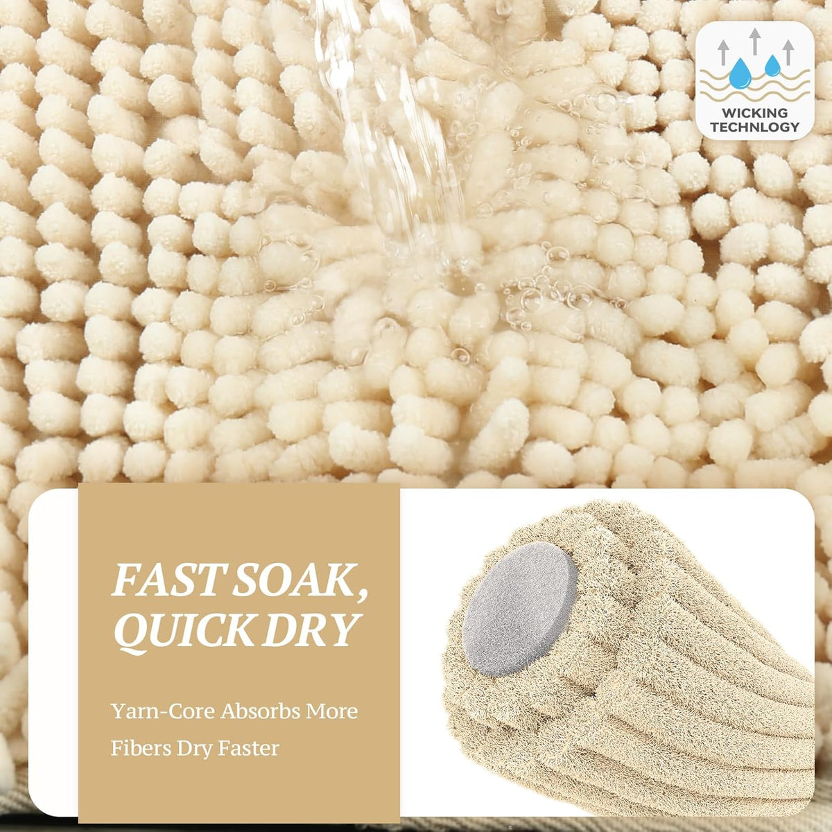 Chenille Muddy-Paw Door Mat