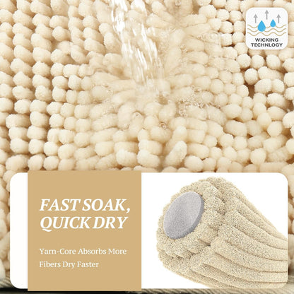 Chenille Muddy-Paw Door Mat