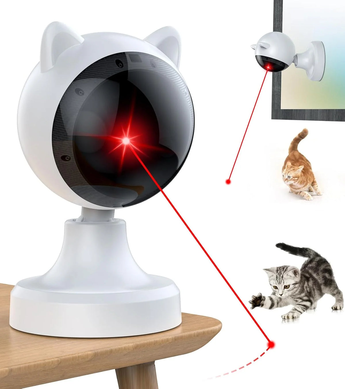 Automatic Cat Laser Toy, Interactive for Indoor Cats