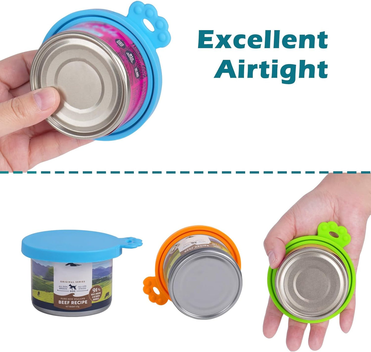 Silicone Can Cover Lids (4-Pack)