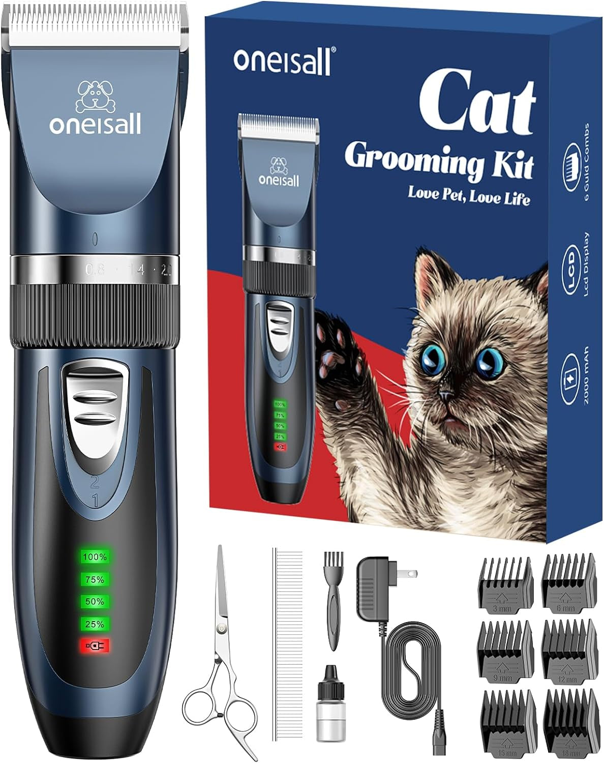 Quiet Cordless Cat Clippers