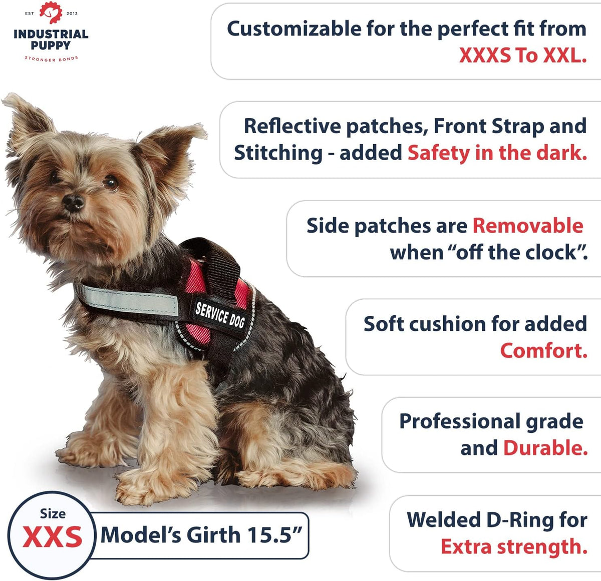 Service Dog Vest + Leash Set