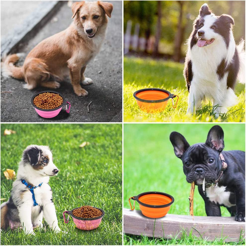 2-Pack Collapsible Travel Bowls