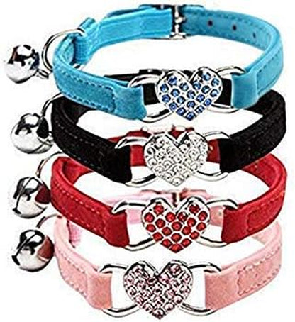 Velvet Cat Collar W/ Bell