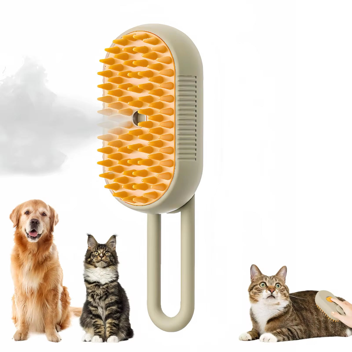 3-In-1 Electric Steam Grooming Brush