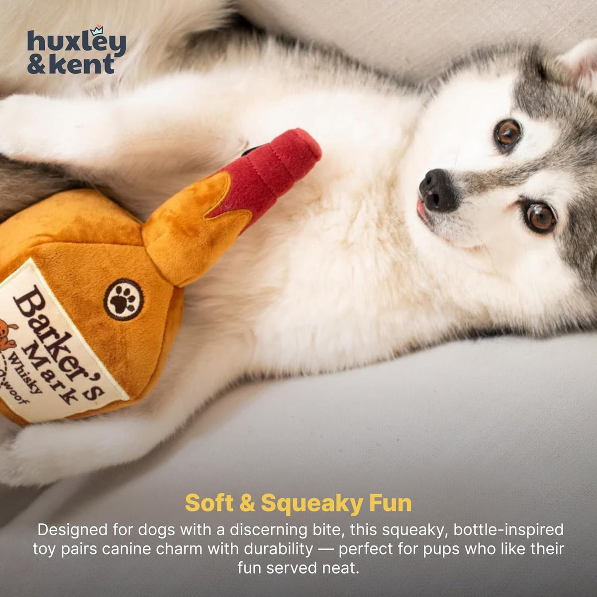 Squeaky Plush Dog Toy