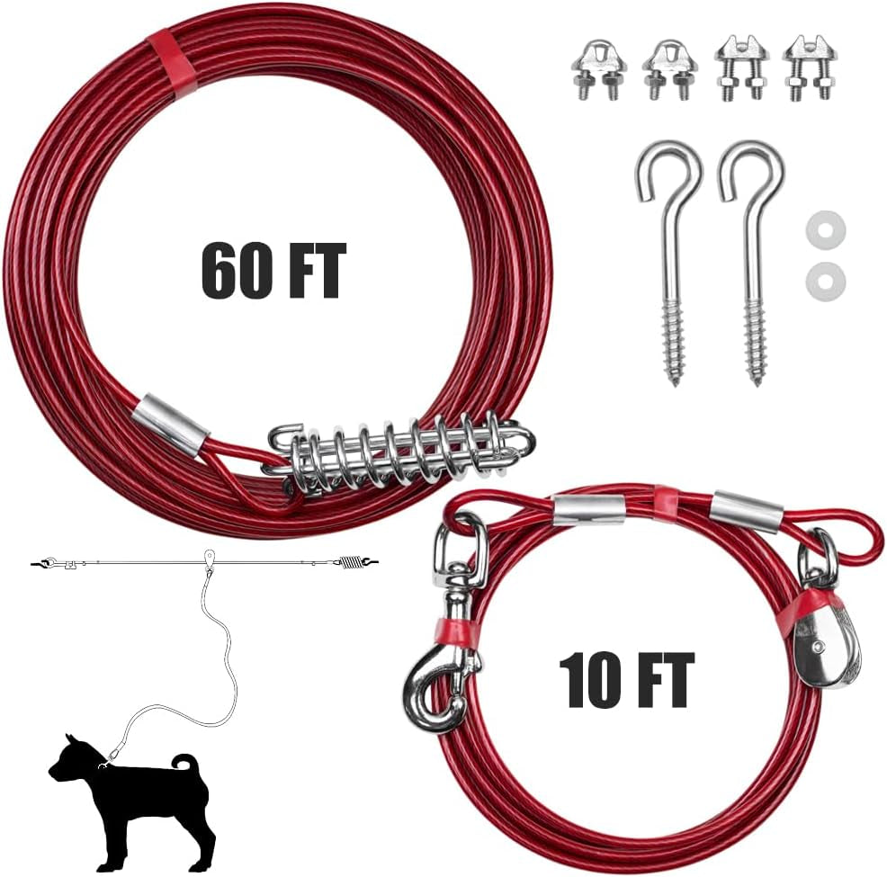 Aerial Pet Trolley Tie-Out System